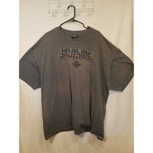 Harley Davidson Motorcycles "Port Dover Home Of Friday 13" Gray T-Shirt Size 3XL